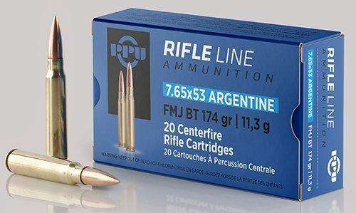 Ammunition TRZ Trading Inc. Ready Series PRIVI 7.65X53 ARGENTINE FMJ 174 GR 20 RDS